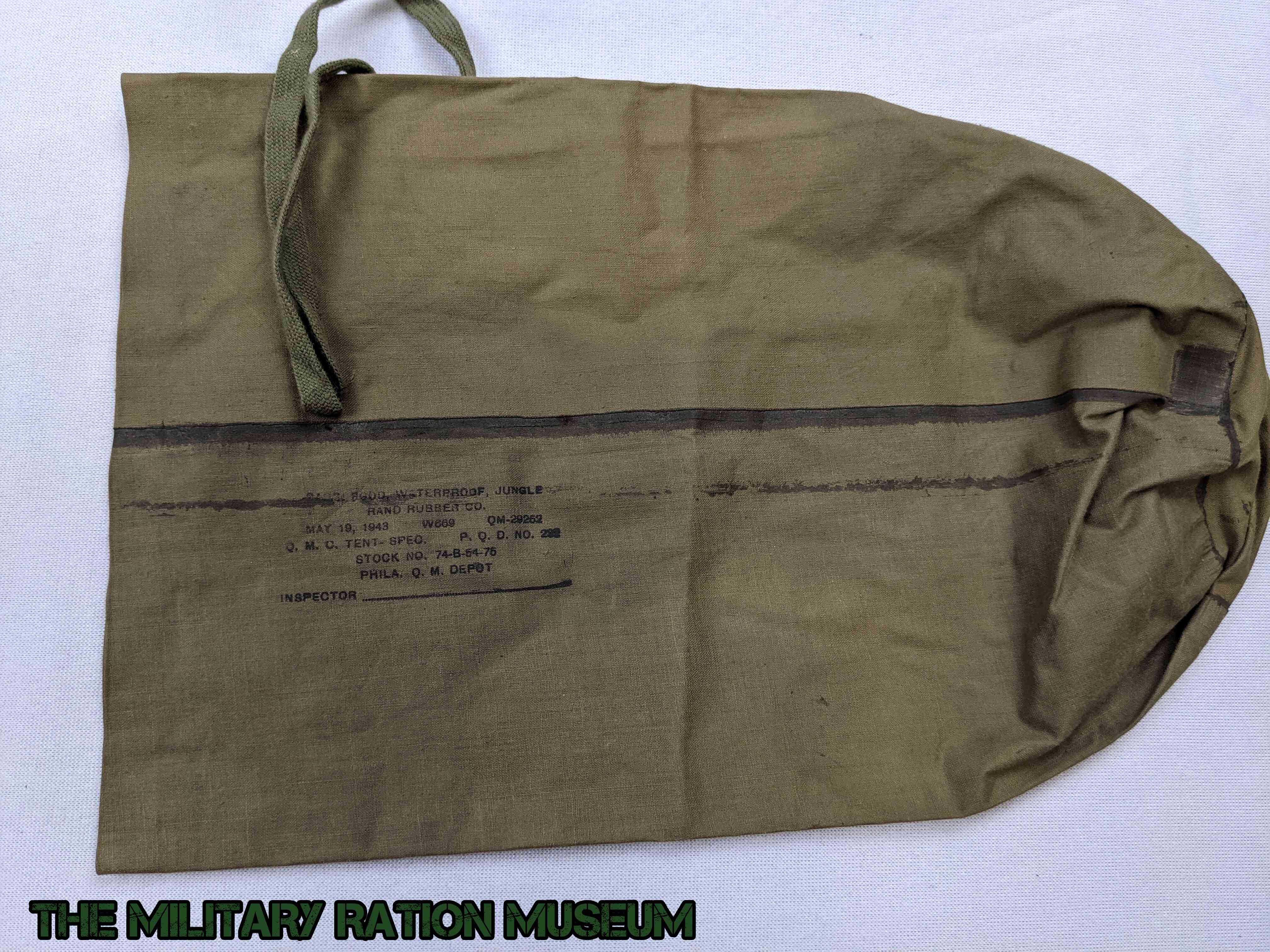Bag, Food, Waterproof, Jungle | The Military Ration Museum Archives