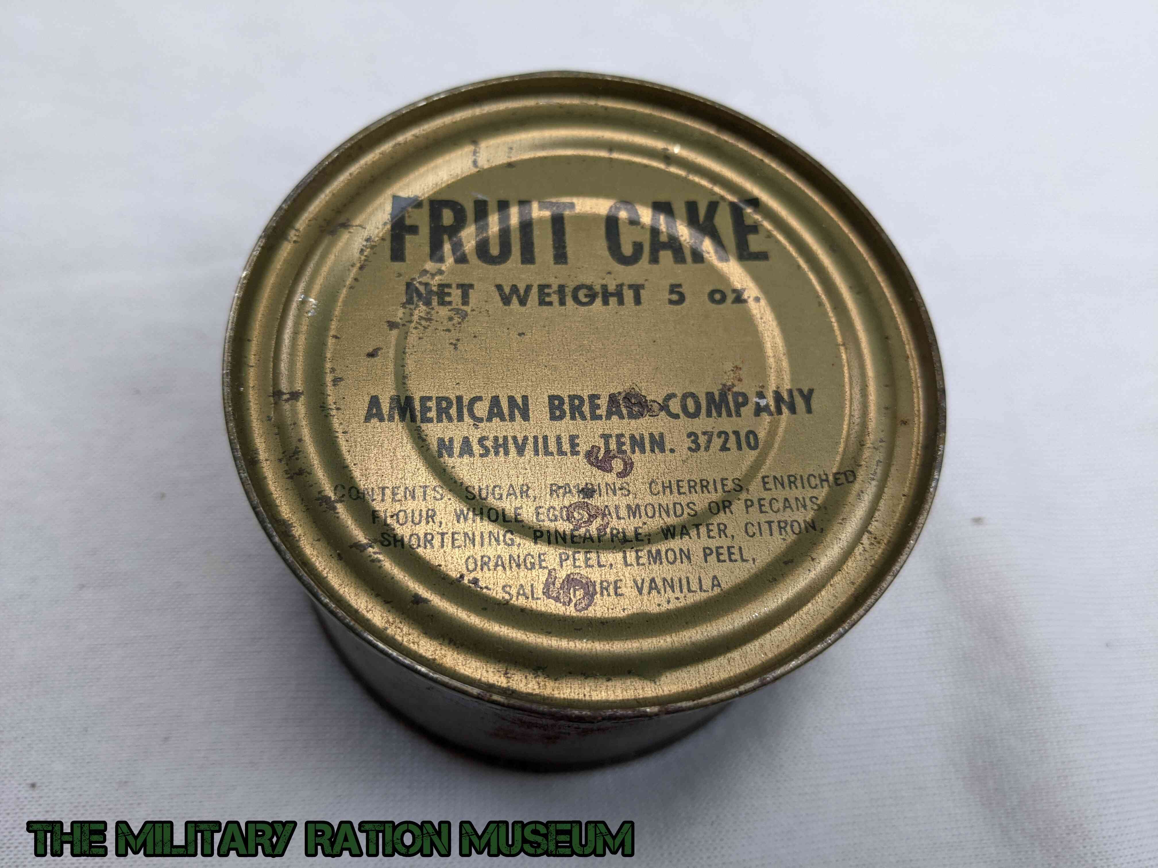 Fruit Cake (American Bread Company) | The Military Ration Museum Archives
