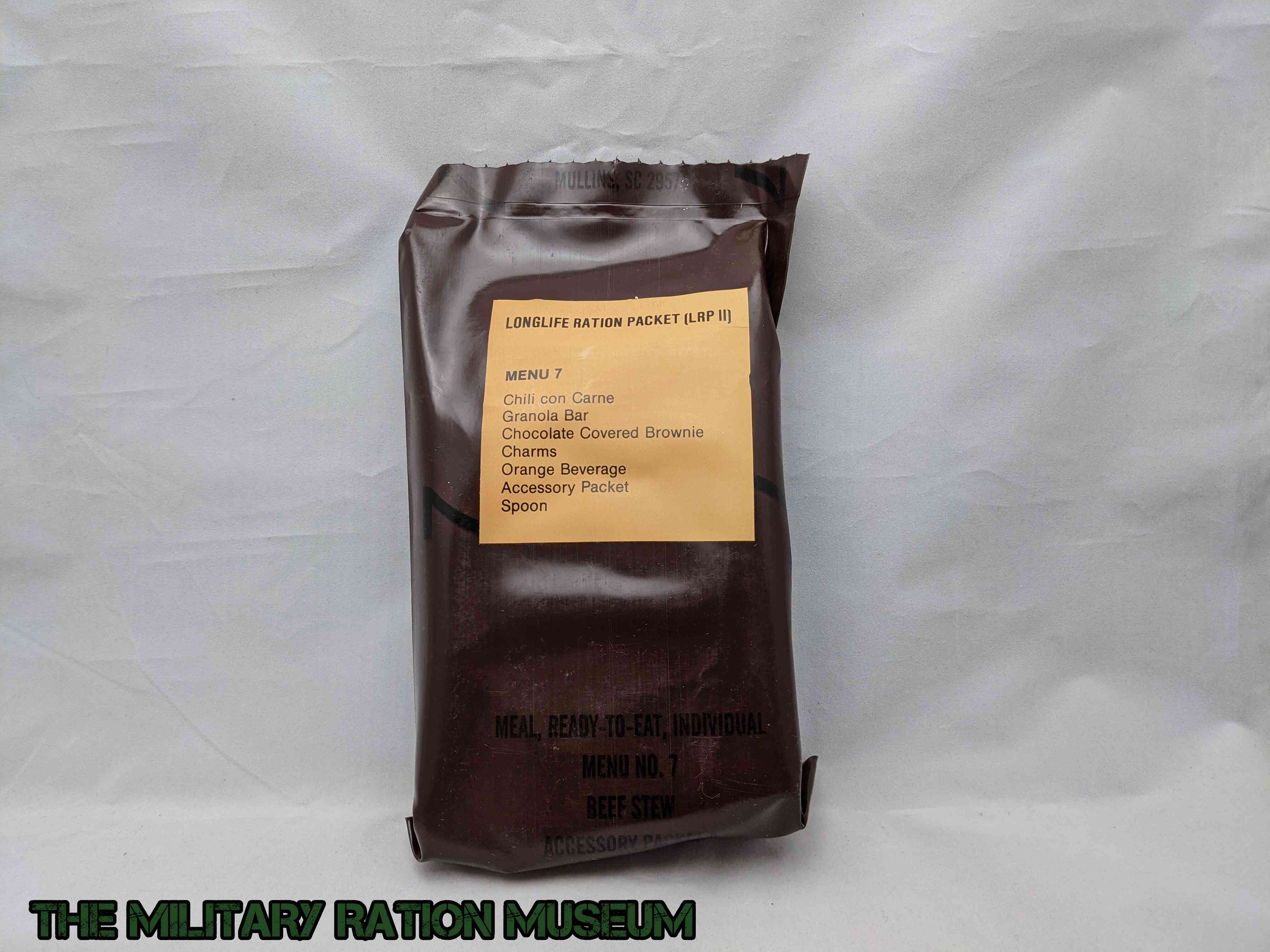 Longlife Ration Packet (LLRP) - Menu 7 - Chili Con Carne | The Military ...