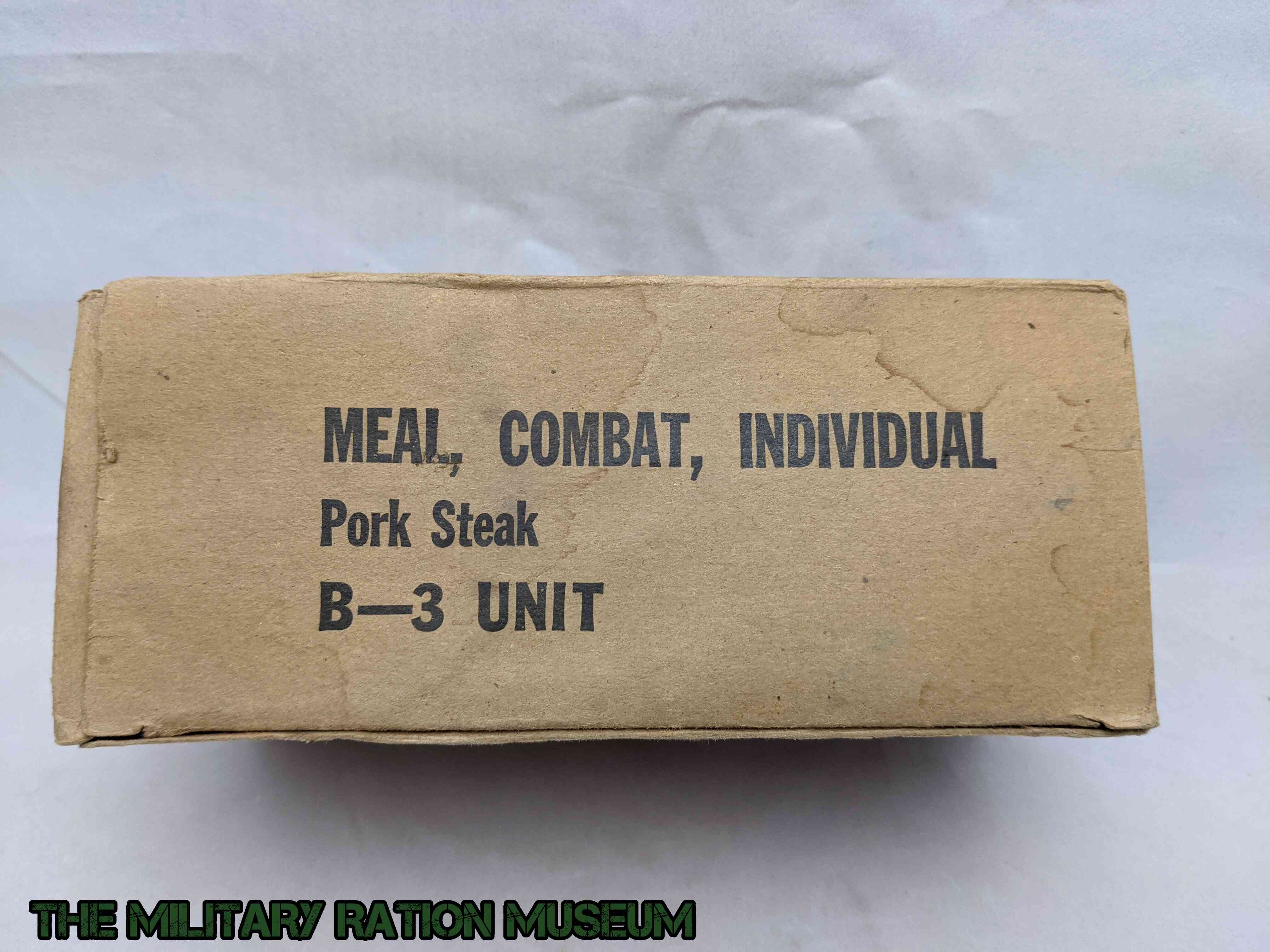 MCI Pork Steak The Military Ration Museum Archives