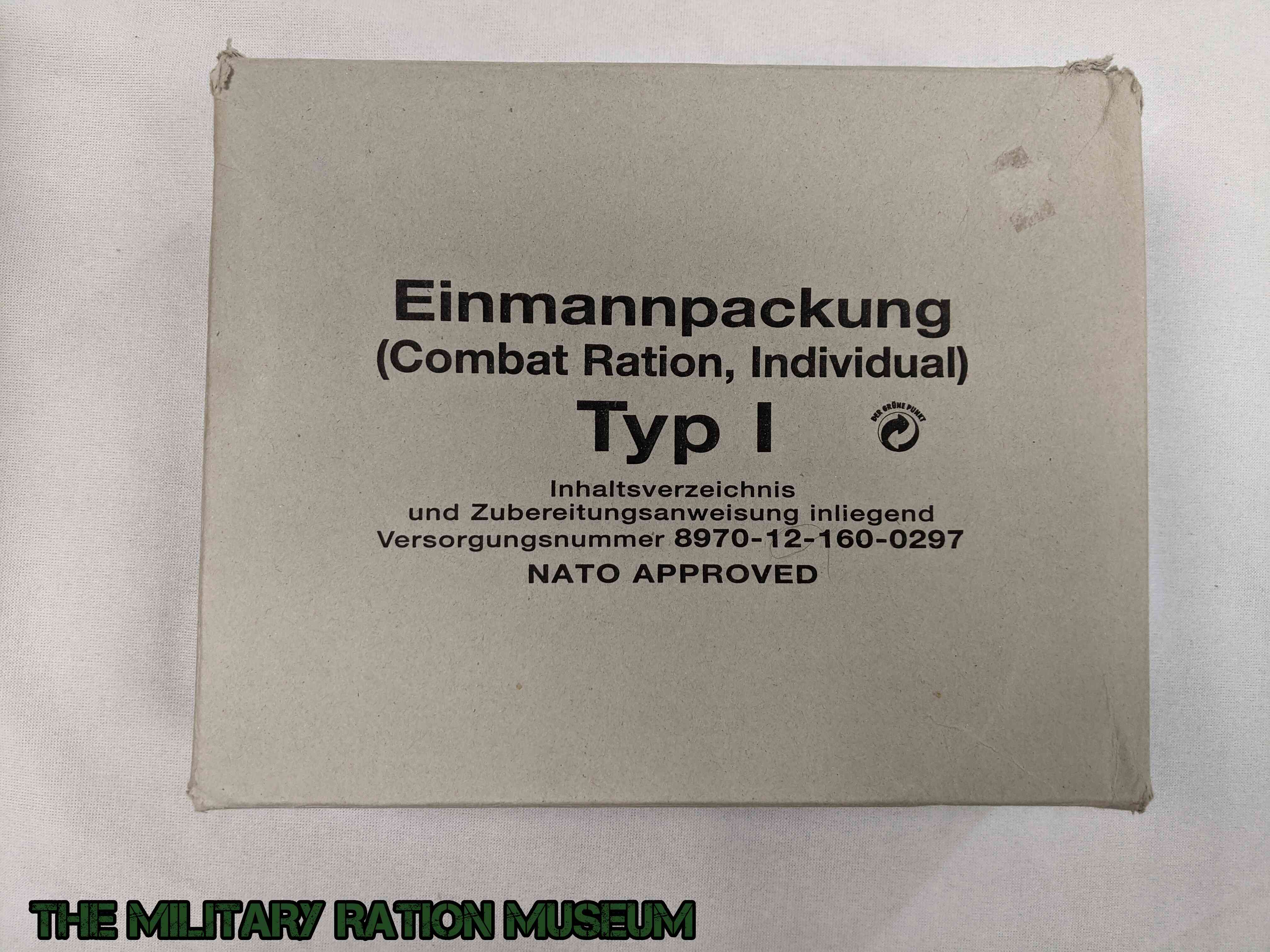 German Emergency Ration German Einmannpackung EPA 24HR Type I | The Military Ration Museum Archives