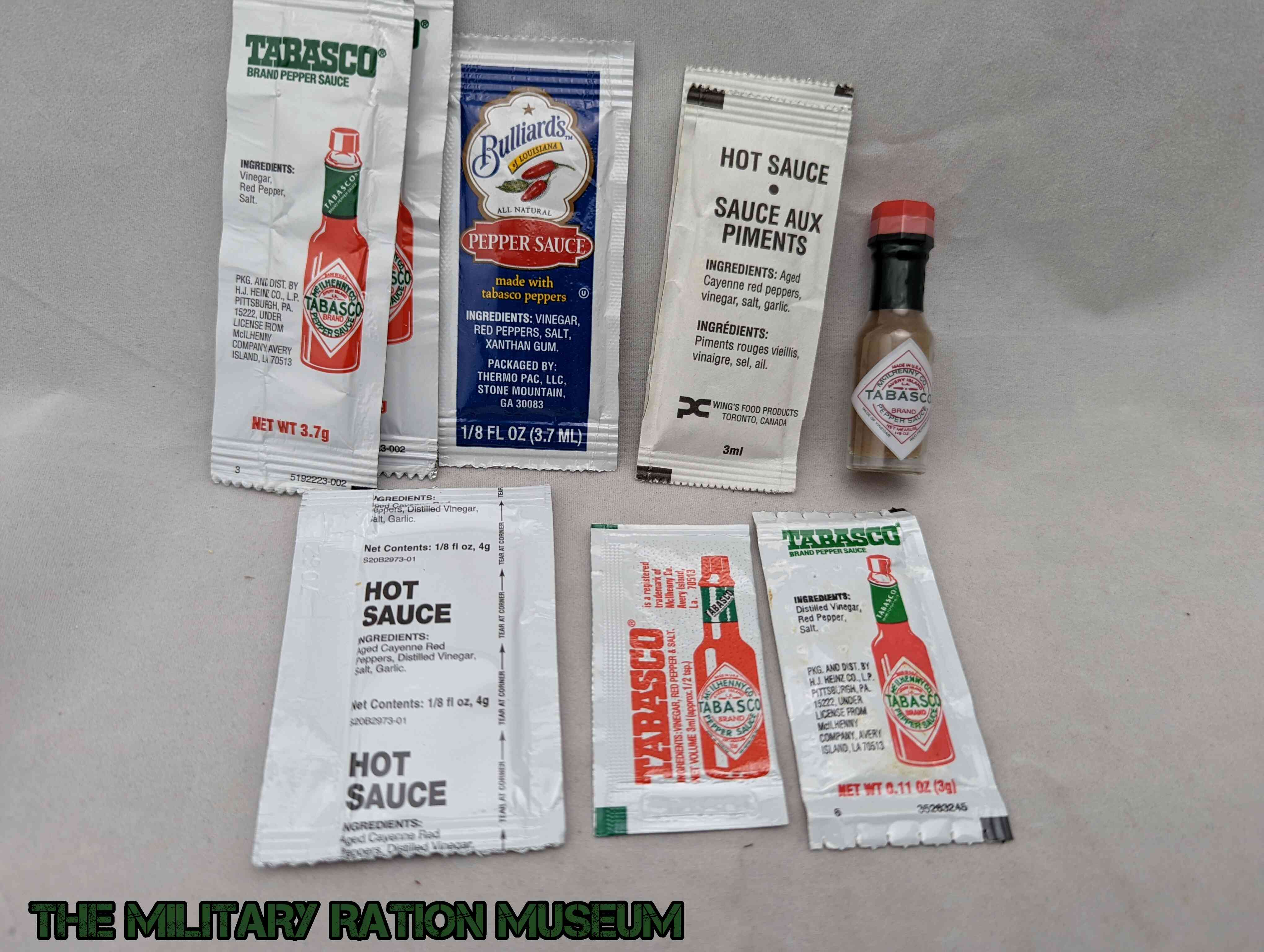 Hot A Rations Miscellaneous Hot Sauces | The Military Ration Museum Archives