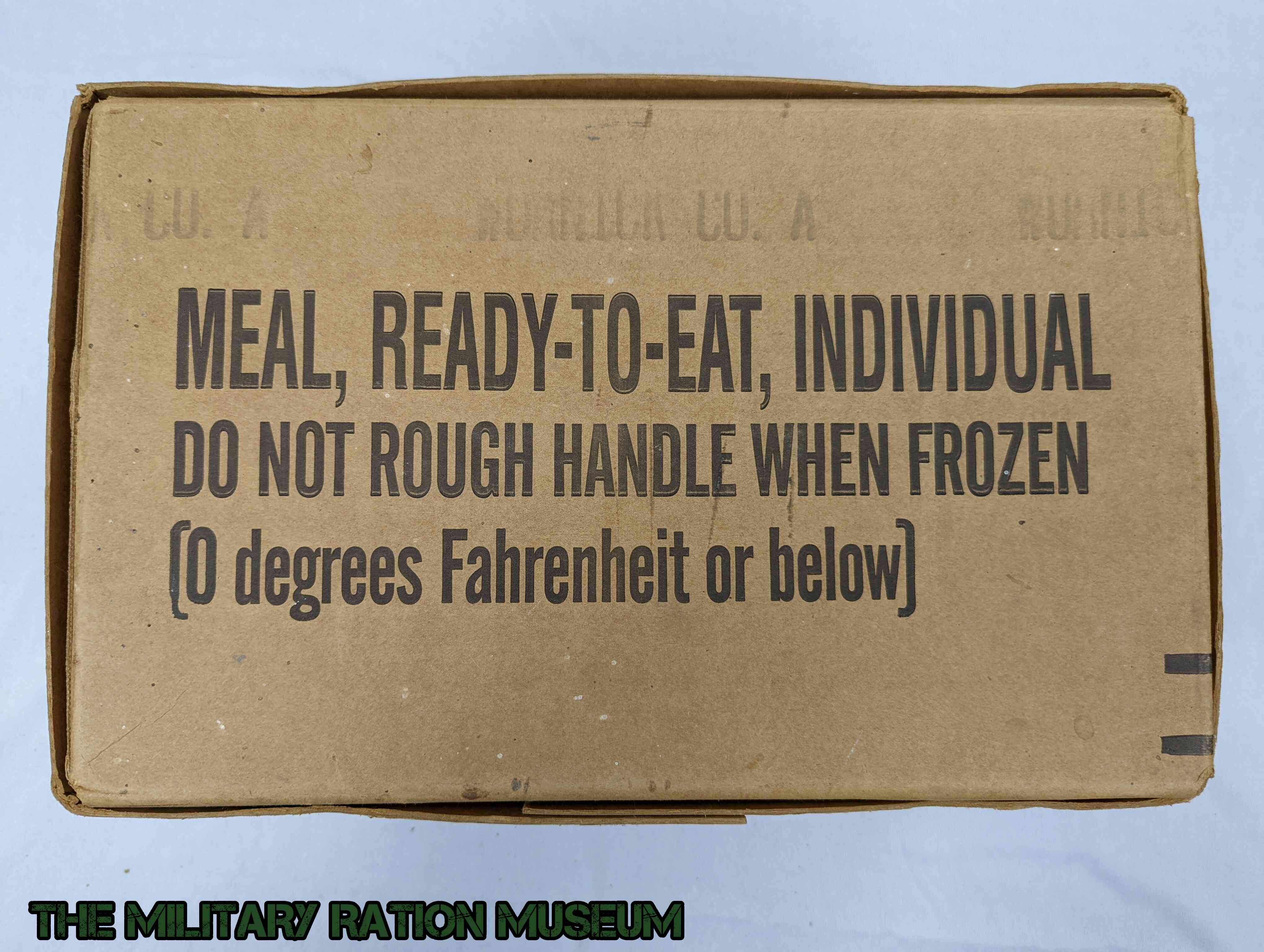 Empty Food Rations Meal, Ready To Eat, 12 Meals, Case A - Empty | The Military Ration ...