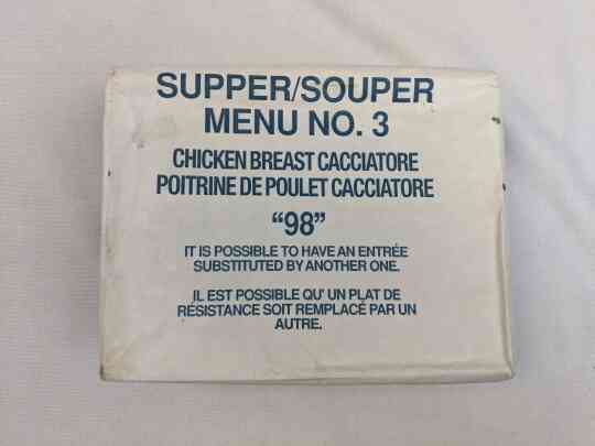 item thumbnail for Canadian IMP Supper / Souper Menu 3 - Chicken Breast Cacciatore