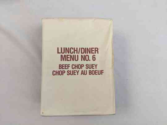 item thumbnail for Canadian IMP Lunch / Dîner Menu 1 - Beef Chop Suey