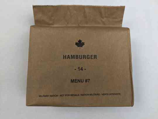 item thumbnail for Canadian IMP Menu 7 - Hamburger