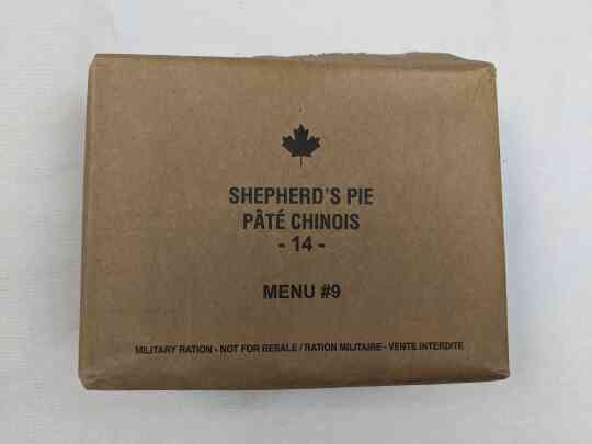 item thumbnail for Canadian IMP Menu 9 - Shepards Pie
