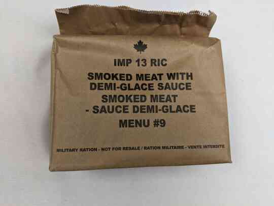 item thumbnail for Canadian IMP Menu 9 - Smoked Meat With Demi Glace Sauce