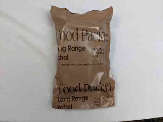 item thumbnail for Food Packet, Long Range Patrol Menu 3 - Sweet And Sour Pork