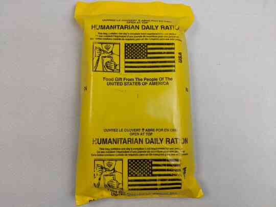 item thumbnail for Open Humanitarian Daily Ration 24HR Yellow Bag Menu 2