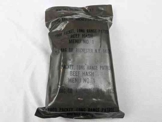 item thumbnail for Green Bag Food Packet, Long Range Patrol Menu 1 - Beef Hash