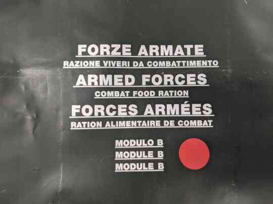 item thumbnail for Italian Armed Forces 24hr Ration Menu B