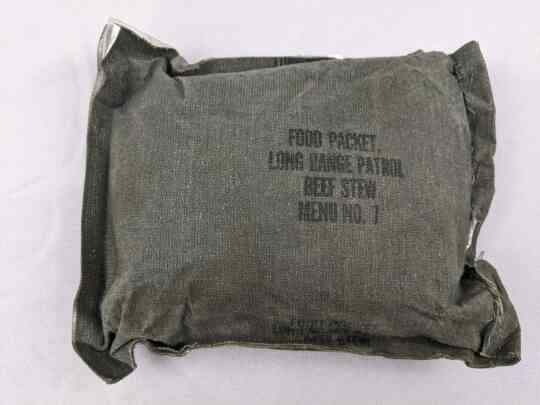 item thumbnail for Canvas Food Packet, Long Range Patrol Menu 7 - Beef Stew