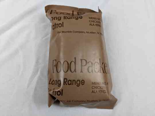 item thumbnail for Food Packet, Long Range Patrol Menu 4 - Chicken Ala King