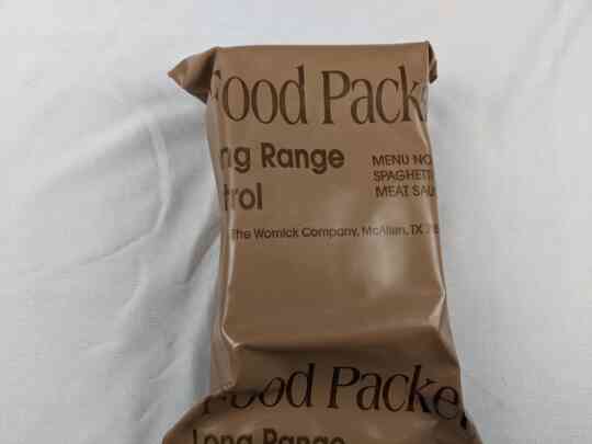 item thumbnail for Food Packet, Long Range Patrol Menu 6 - Spaghetti With Meat Sauce