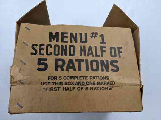 item thumbnail for 10-in-1 2nd Half of 5 Rations - Menu 1