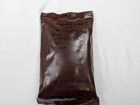 item thumbnail for Brown Bag Meal, Ready to Eat - Menu 3 Beef Patties Dehydrated - Rubbed Label