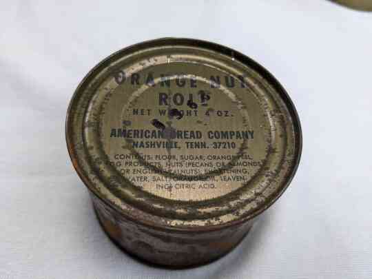 item thumbnail for Can: Orange Nut Roll (American Bread Company)