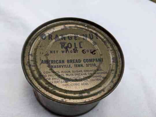 item thumbnail for Can: Orange Nut Roll (American Bread Company)