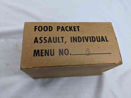 item thumbnail for Food Packet, Assault, Individual - Menu 6