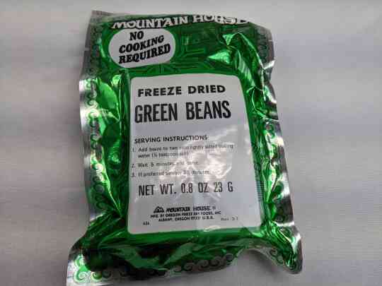 item thumbnail for Mountain House - Green Beans (2 Packs)