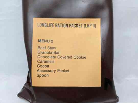 item thumbnail for Longlife Ration Packet (LLRP) - Menu 2 - Beef Stew