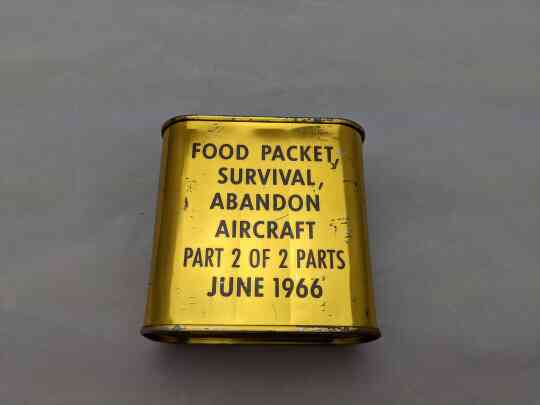 item thumbnail for Food Packet, Survival, Abandon Aircraft Part 2 of 2 Parts