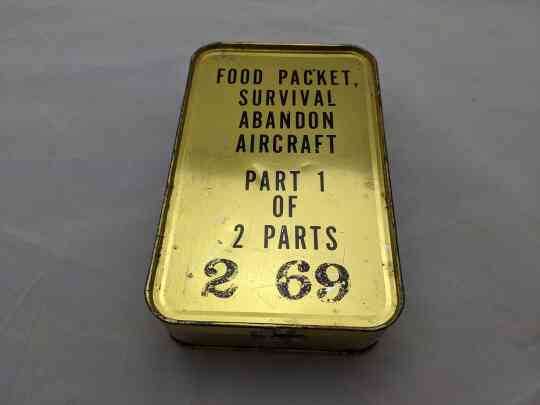 item thumbnail for Food Packet, Survival, Abandon Aircraft Part 1 of 2 Parts