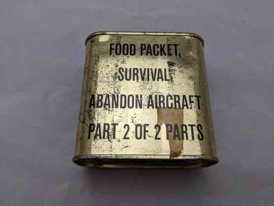 item thumbnail for Food Packet, Survival, Abandon Aircraft Part 2 of 2 Parts