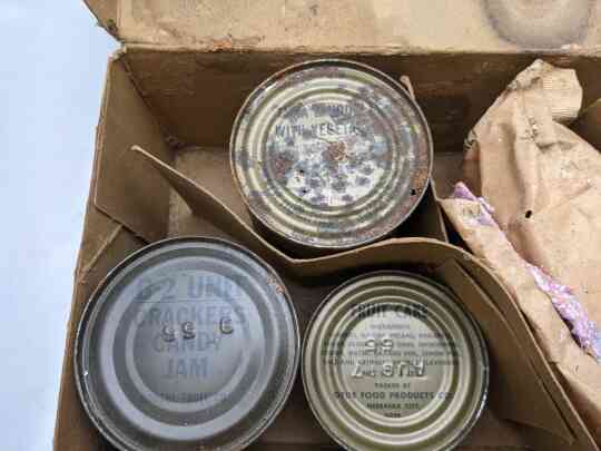 item thumbnail for Ration, Combat, Individual, Medium Condition, Some Cans