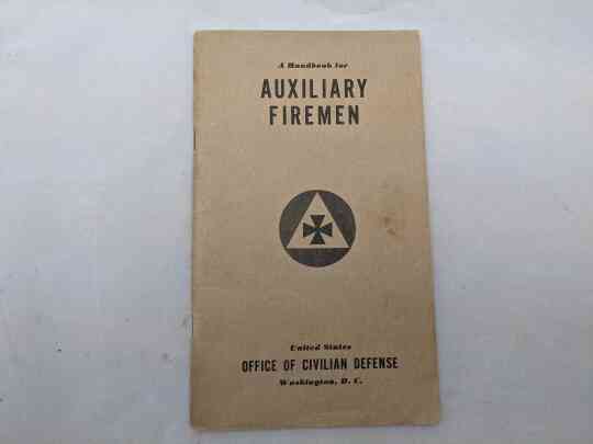 item thumbnail for CD Handbook - Auxilliary Firemen