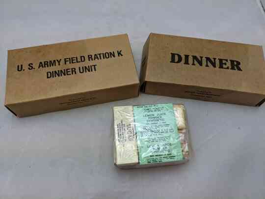item thumbnail for Film Prop From Saving Private Ryan (1998) K-Ration (1 of 2)