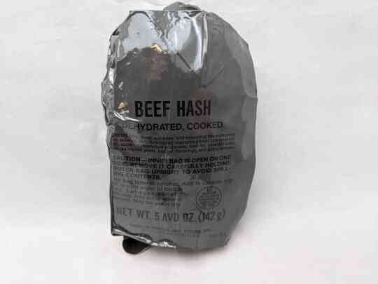 item thumbnail for Food Packet, Long Range Patrol Freeze Dried Beef Hash Meal