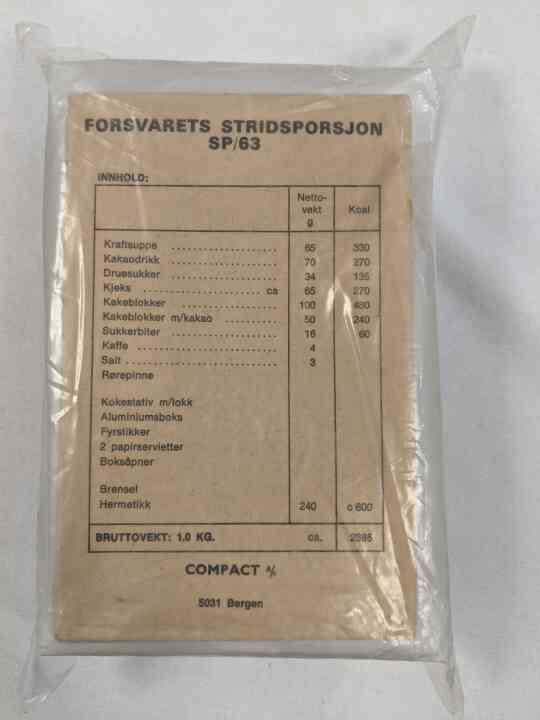 item thumbnail for Norwegian Emergency Ration SP/63