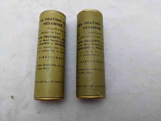 item thumbnail for Fuel, Ration Heating, Indiividual - Hexamine Tablets In Tube (x2)