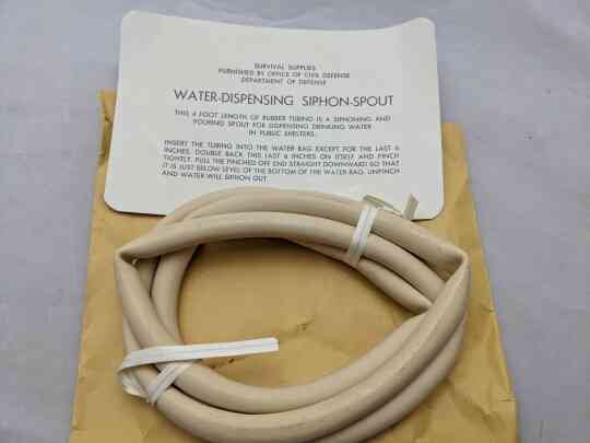 item thumbnail for US Civil Defense Water Siphon-Spout (Package Opened)