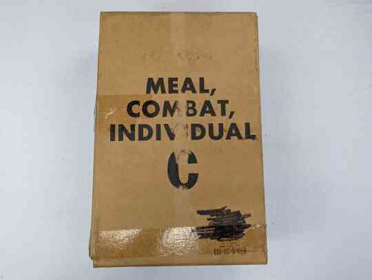 item thumbnail for Meal, Combat, Individual, Case, 12 Meals, Vertical Text - Empty