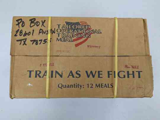 item thumbnail for Tailored Operational Training Meal, Case, 12 Meals - Empty