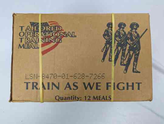 item thumbnail for Tailored Operational Training Meal, Case, 12 Meals - Empty