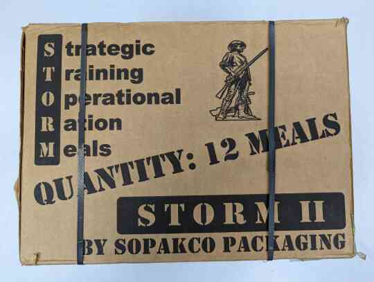 item thumbnail for Strategic Training Operational Ration Meals, STORM, Case - Empty
