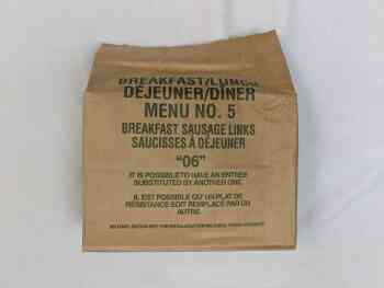 Canadian Breakfast / Lunch     Déjeuner / Dîner  Menu 5 - Breakfast Sausage Links Canadian Breakfast / Lunch     Déjeuner / Dîner  Menu 5 - Breakfast Sausage Links