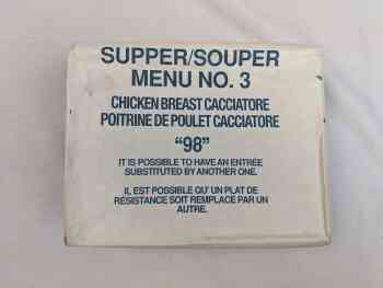 Canadian IMP Supper / Souper Menu 3 - Chicken Breast Cacciatore Canadian IMP Supper / Souper Menu 3 - Chicken Breast Cacciatore