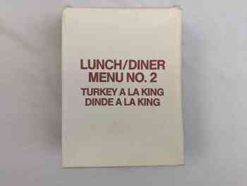 Canadian IMP Lunch / Dîner Menu 2 - Turkey A La King Canadian IMP Lunch / Dîner Menu 2 - Turkey A La King