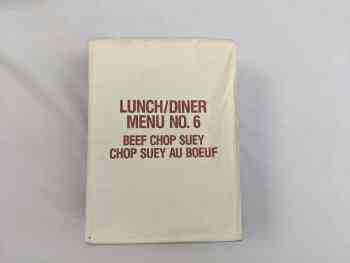 Canadian IMP Lunch / Dîner Menu 1 - Beef Chop Suey Canadian IMP Lunch / Dîner Menu 1 - Beef Chop Suey
