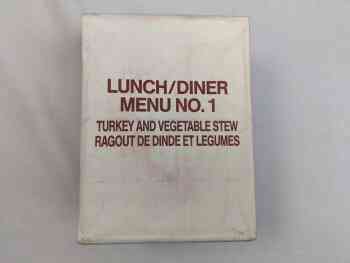 Canadian IMP Lunch / Dîner Menu 6 - Turkey And Vegetable Stew Canadian IMP Lunch / Dîner Menu 6 - Turkey And Vegetable Stew