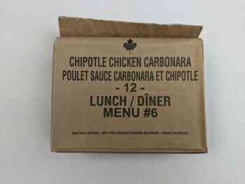 Canadian IMP Lunch / Dîner Menu 6 - Chipotle Chicken Carbonara Canadian IMP Lunch / Dîner Menu 6 - Chipotle Chicken Carbonara