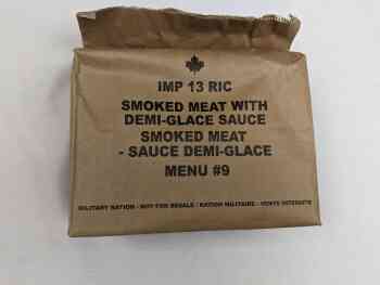 Canadian IMP Menu 9 - Smoked Meat With Demi Glace Sauce Canadian IMP Menu 9 - Smoked Meat With Demi Glace Sauce
