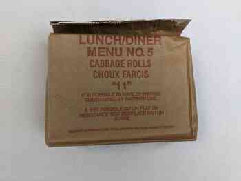 Canadian IMP Lunch / Dîner Menu 5 - Cabbage Rolls Canadian IMP Lunch / Dîner Menu 5 - Cabbage Rolls