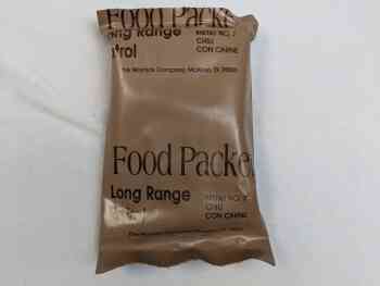 Food Packet, Long Range Patrol Menu 7 - Chili Con Carne Food Packet, Long Range Patrol Menu 7 - Chili Con Carne