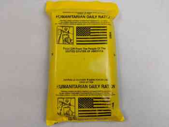 Open Humanitarian Daily Ration 24HR Yellow Bag Menu 2 Open Humanitarian Daily Ration 24HR Yellow Bag Menu 2